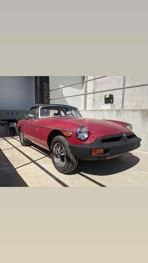 This 1976 MGB was donated to this year's Monroe County History Center Garage Sale, but someone offered up $6,000 and it's been sold.