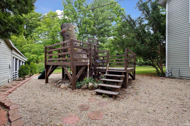 This beautifully refreshed, turn-key home was originally built in 1874 and sits on nearly three acres in South Bend.