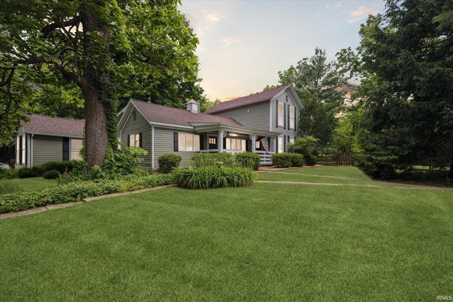 This beautifully refreshed, turn-key home was originally built in 1874 and sits on nearly three acres in South Bend.