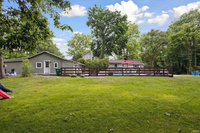 This beautifully refreshed, turn-key home was originally built in 1874 and sits on nearly three acres in South Bend.