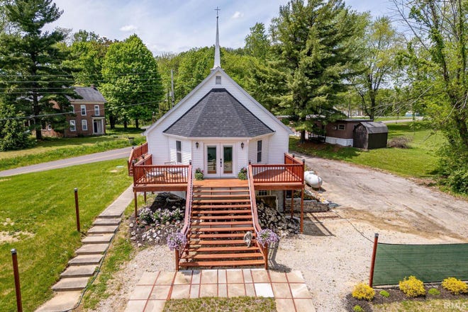 This historic church in Bloomington has been converted to a unique and stylish home.